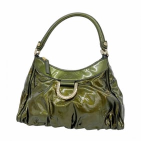 Gucci Abby Shoulder Bag 190525 Enamel Green Women's