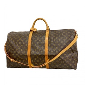 Louis Vuitton Monogram Keepall Bandouliere 60 Boston Bag M41412 Brown Men's/Women's