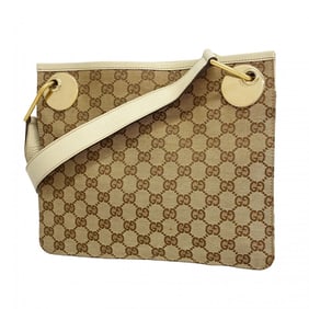 Gucci GG Canvas Shoulder Bag 120841 Brown Women's