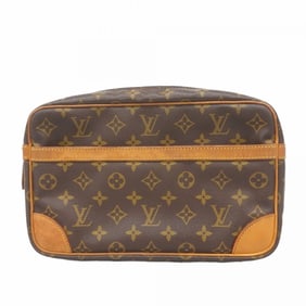Louis Vuitton Monogram Compiègne 28 Clutch Bag M51845 Brown Men's