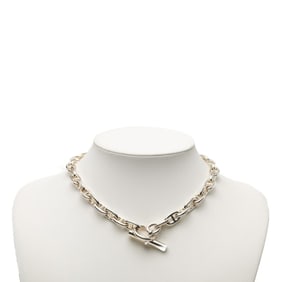 Hermes Hermès Chaine d'Ancre MM 36-link necklace in silver for men and women.