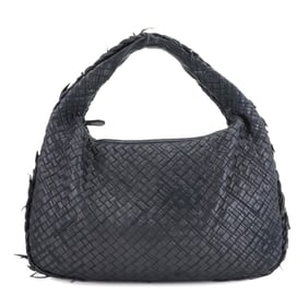 Bottega Veneta Intrecciato Bag, Leather, Navy, 115653