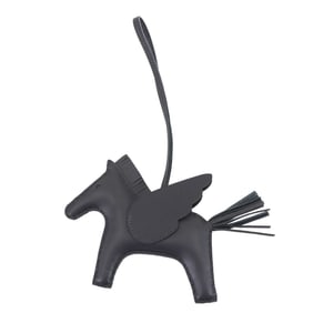 Hermes Hermès Rodeo Pegasus MM Bag Charm, Anjou Milo Ardoise, Double Stamp,