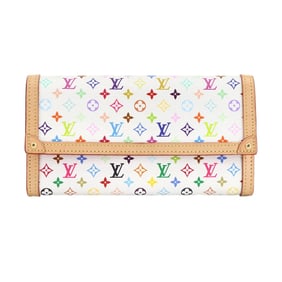 Louis Vuitton LV x TM Monogram Multicolore Portefeuille Sarah NM Bifold Long Wallet, Bron, M13397