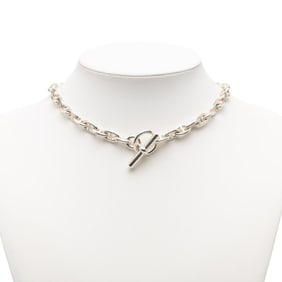 Hermes Hermès Chaine d'Ancre PM 43-link necklace in silver for men and women.