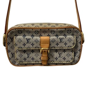 LOUIS VUITTON Juliette MM Monogram Mini Canvas and Leather Shoulder Bag M92004 Gray Women's
