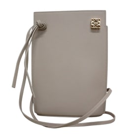 Loewe LOWEW DICE POCKET calfskin shoulder bag/pouch/pochette in beige for women