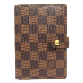 LOUIS VUITTON Damier Agenda PM Wallet Cover Case R20700 Brown for Men and Women