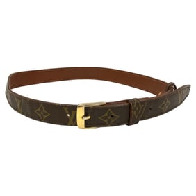 LOUIS VUITTON Louis Vuitton Monogram Belt Brown Women's
