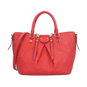Louis Vuitton Mazarine PM Monogram Empreinte Shoulder Bag, M50638, Red, Women's, Pre-owned, 2-Way