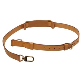 Louis Vuitton shoulder strap, beige leather, women's LOUIS VUITTON