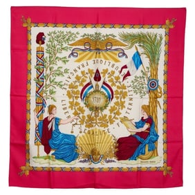 Hermes Hermès Carré 90 1789 LIBERTE EGALITE FRATERNITE REPUBLIQUE FRANCAISE scarf commemorating