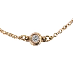 Tiffany & Co. By the Yard 1P Diamond Bracelet in 750 K18PG Pink Gold for Women