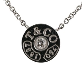 Tiffany & Co. 1837 Diamond Circle Necklace in Au750 or 18K White Gold for Women