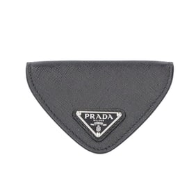 Pre-owned Prada Saffiano wallet/coin case, leather 2MM004, men's.