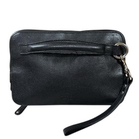 Gucci Clutch Bag, Leather 256076, Black, Men's, Pre-owned