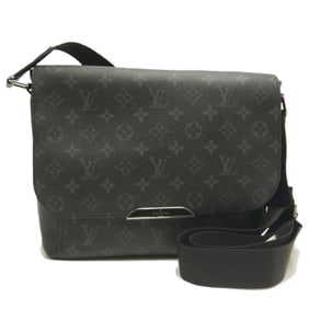 LOUIS VUITTON Monogram Eclipse Explorer PM M40565 Shoulder Bag in Noir, Men's, 253446