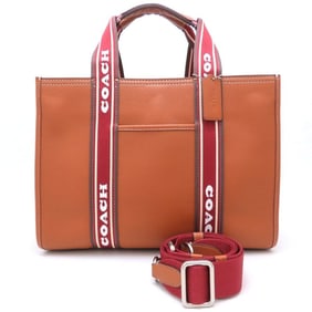 COACH Smith Tote CM067 Leather Bag in Penny Multi Brown, Women's, Outlet, 352976