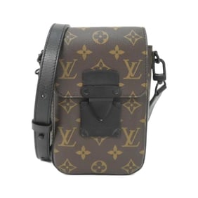 Louis Vuitton Monogram Macassar S-Lock Vertical Wearable Wallet M81522 Shoulder Bag
