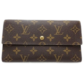 LOUIS VUITTON Monogram Long Wallet M61215 Portefeuille International Brown Women's 181868