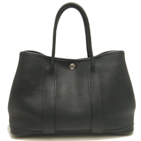 HERMES Garden TPM Handbag Togo Black Women's 253432