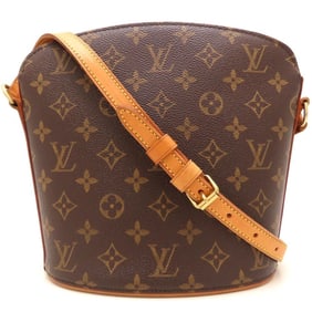 LOUIS VUITTON Monogram Drouot M51290 Shoulder Bag, Brown, Women's, 352988