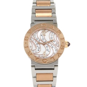 Bvlgari PG Combi JAPAN LIMITED BBLP26SG BBL26WCDSPG SSxPG Quartz Watch