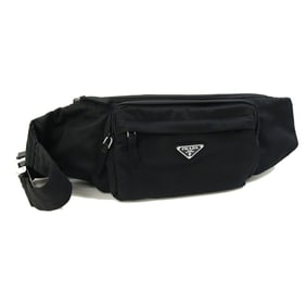 Prada Body Bag 2VL005 Black Nylon Shoulder Crossbody for Men and Women