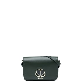 Kate Spade Nicola Twistlock Crossbody Shoulder Bag in Green Leather, Women's