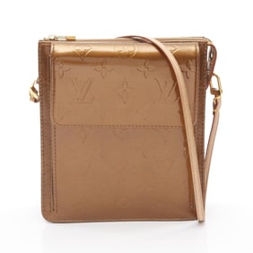 Louis Vuitton Mott Monogram Vernis Shoulder Bag, Leather, Women's, Brown, M91138