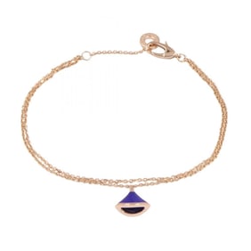 BVLGARI Diva's Dream Lapis Lazuli Bracelet, Small, 18K Pink Gold, Lazuli, Women's, Gold and Blue