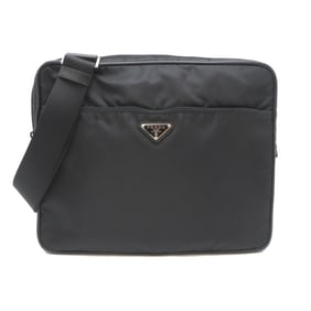 Prada Tessuto Men's Nylon Shoulder Bag in Black