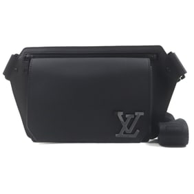 LOUIS VUITTON M57081 LV Aerogramme Take-Off Sling Grained Leather Body Bag, Black, Box and Dust Bag