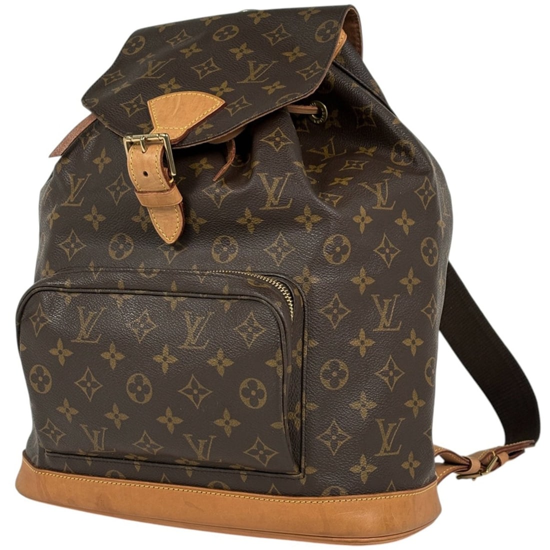 Louis Vuitton Montsouris GM Backpack Daypack Monogram Brown M51135 Women's (1 of 10)