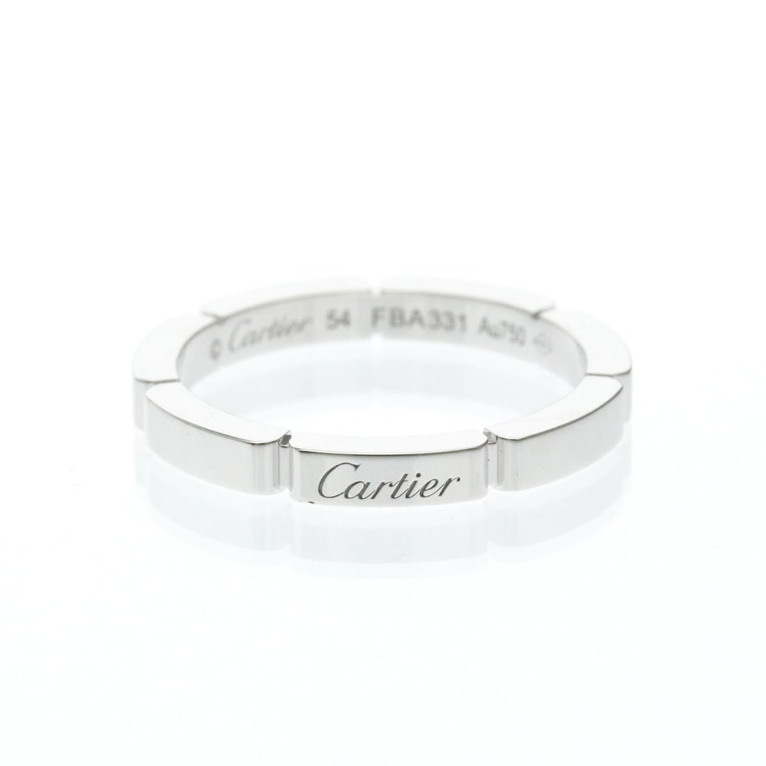 Cartier Maillon Panthère Ring B4083554 White Gold (18K) Fashion No Stone Band Ring Silver: --- Catalog ---Category: SizeWidth: 2.5mm / 0.1''Weight: 4.5g / 0.15oz.JP Size: 14US Size: 6 3/4Brand Size: 54Category: DesignType: Band ringColor: SilverMetal: White GoldStone: No StoneStyle: Fashion
