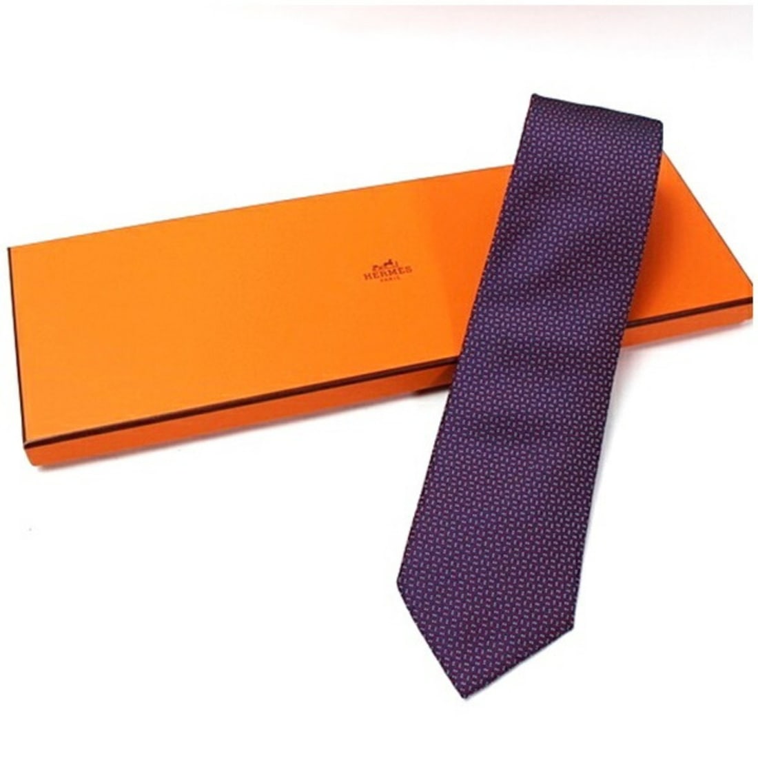 Hermes Silk Tie HERMES 659094T 8cm Men's (1 of 20)