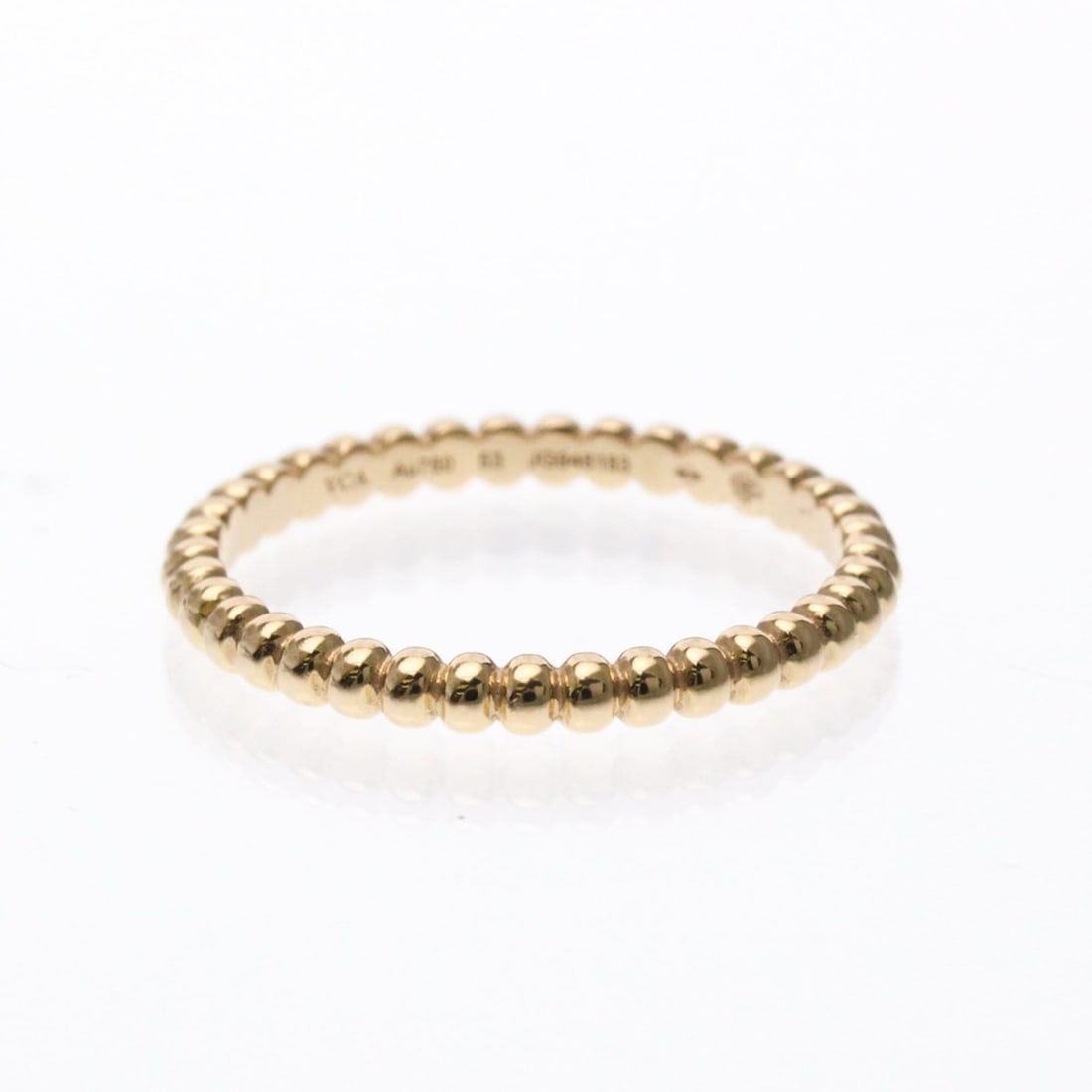 Van Cleef & Arpels Perlee Ring VCARPJMF53 Pink Gold (18K) Fashion No Stone Band Ring Pink Gold: --- Catalog ---Category: SizeWidth: 2mm / 0.08''Weight: 2g / 0.07oz.JP Size: 13US Size: 6 1/4Brand Size: 53Category: DesignType: Band ringColor: Pink goldMetal: GoldStone: No StoneStyle: FashionGender