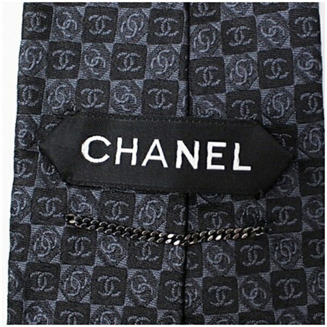 CHANEL silk tie pattern men's - 5