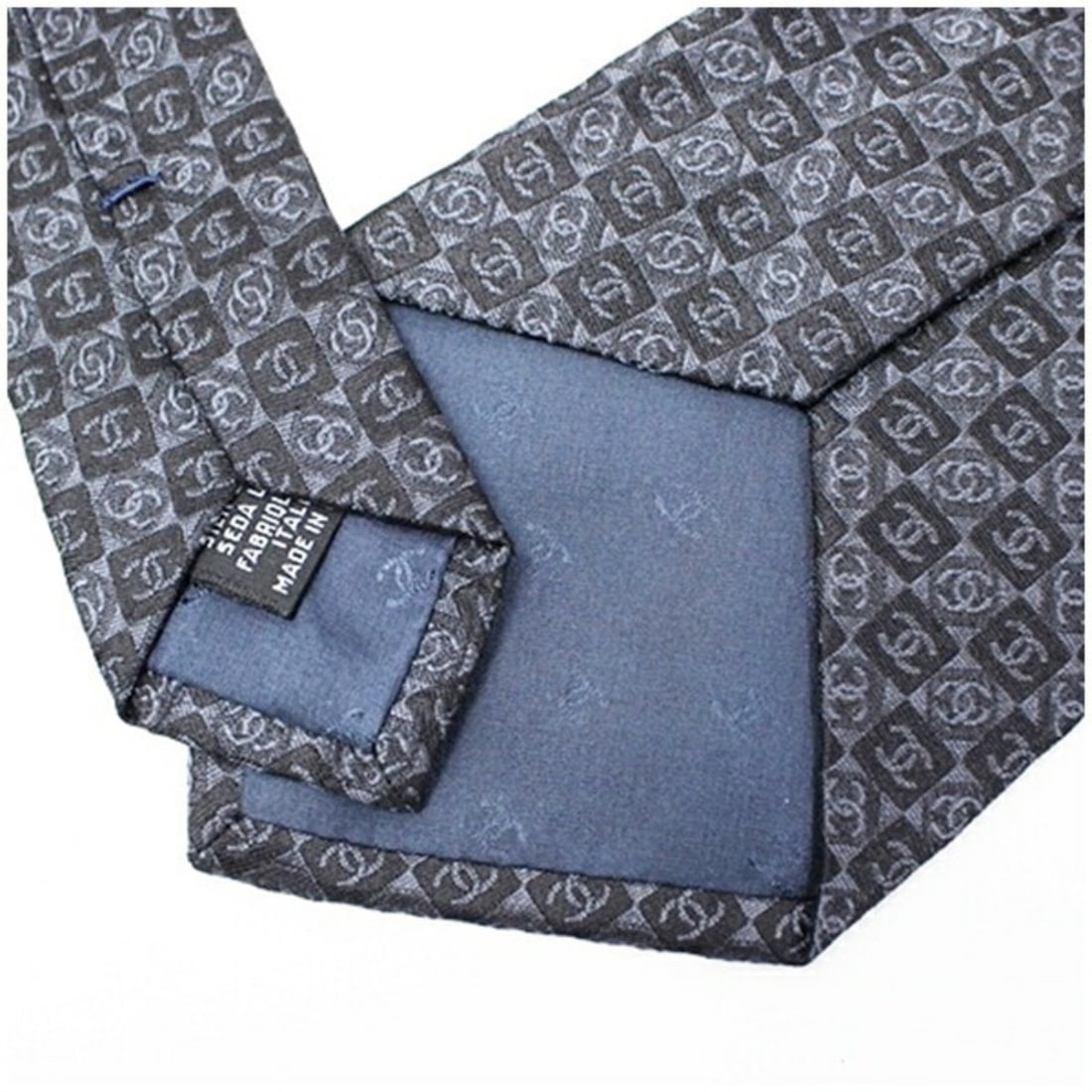 CHANEL silk tie pattern men's - 6