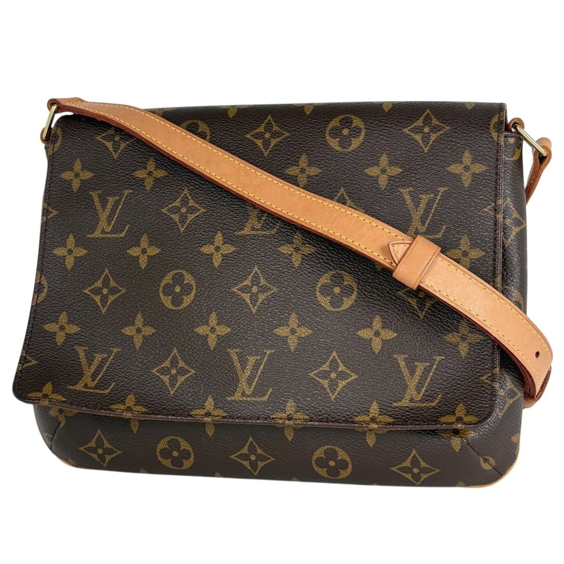 Louis Vuitton Musette Tango Long Crossbody Shoulder Bag Monogram Brown M51388 Women's (1 of 15)