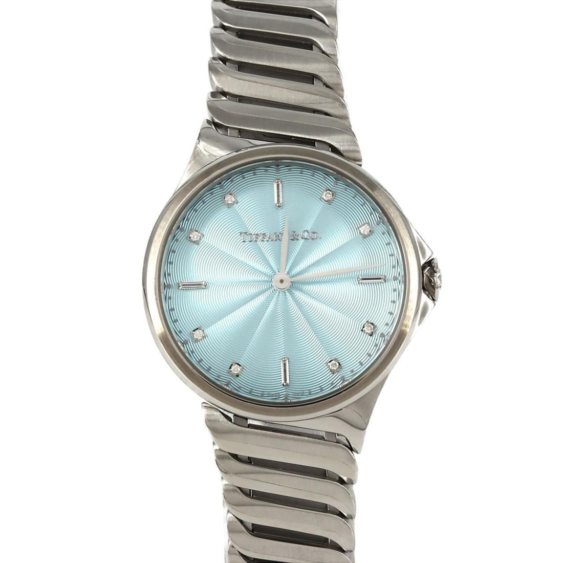 Tiffany Metro 4 Baguettes D&8P 60874816 Stainless Steel Quartz Watch (1 of 10)