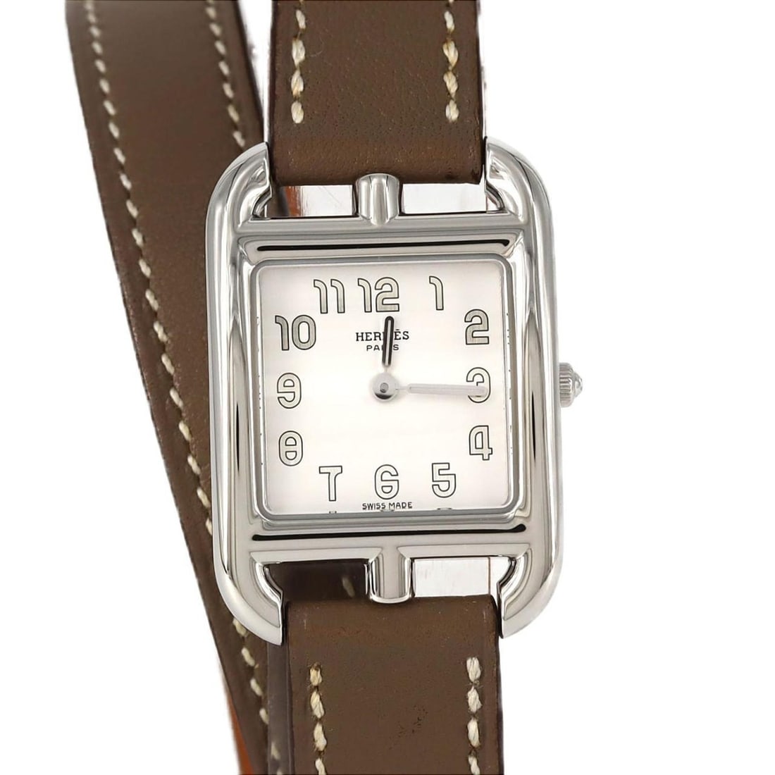Hermès Cape Cod Double Tour CC1.210 Stainless Steel Quartz Watch (1 of 12)