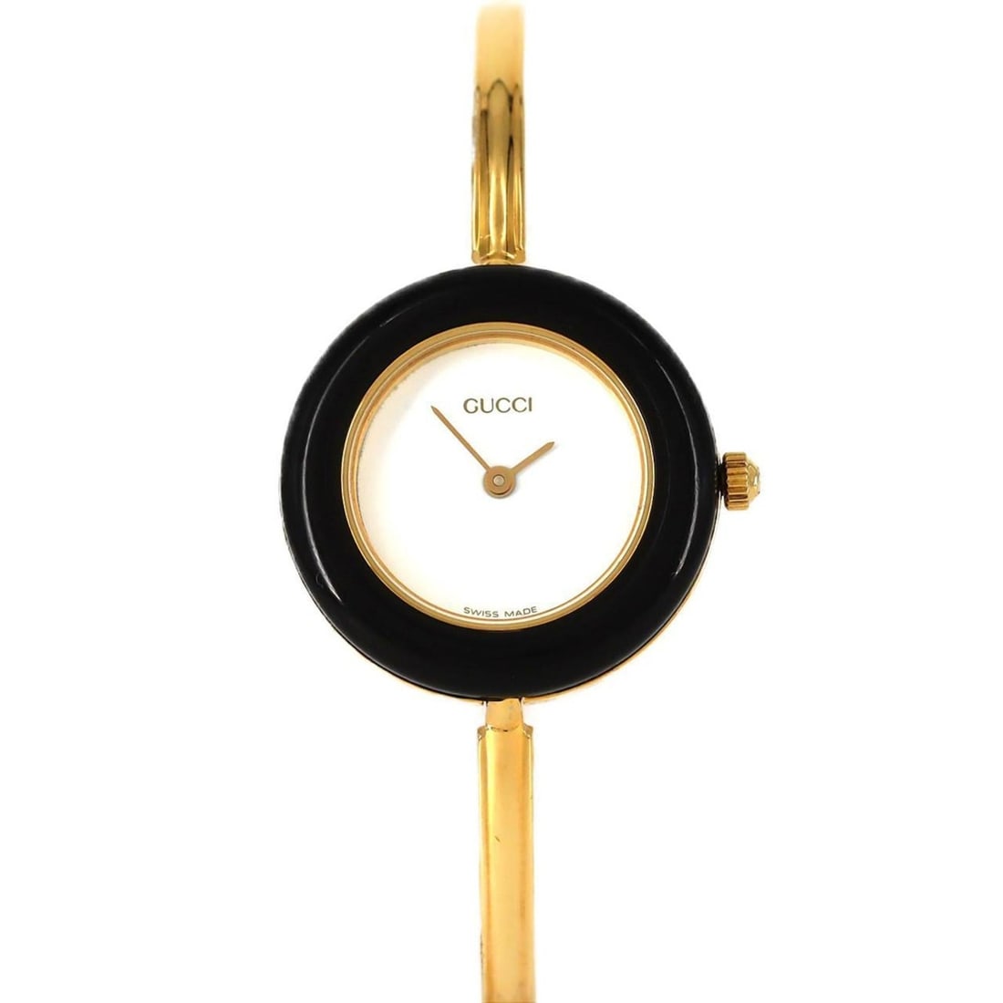 Gucci Changering GP M size 11 12.2 watch quartz: --- Catalog ---Category: SizeWrist Size: 16cm / 6.29''Case Diameter: 26mm / 1.02''Category: DesignType: WristwatchGender: WomenColor (Dial): WhiteMaterial (Band): Gold platedMaterial (Case): Gold plat