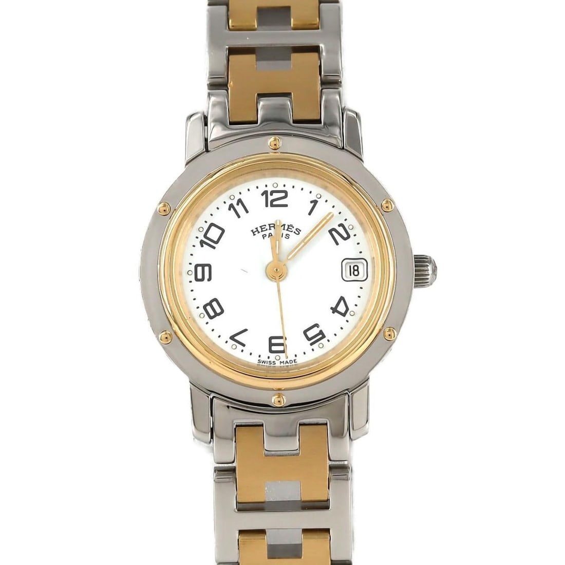 Hermès Clipper Two-tone CL4.220 SSxGP Quartz Watch (1 of 13)