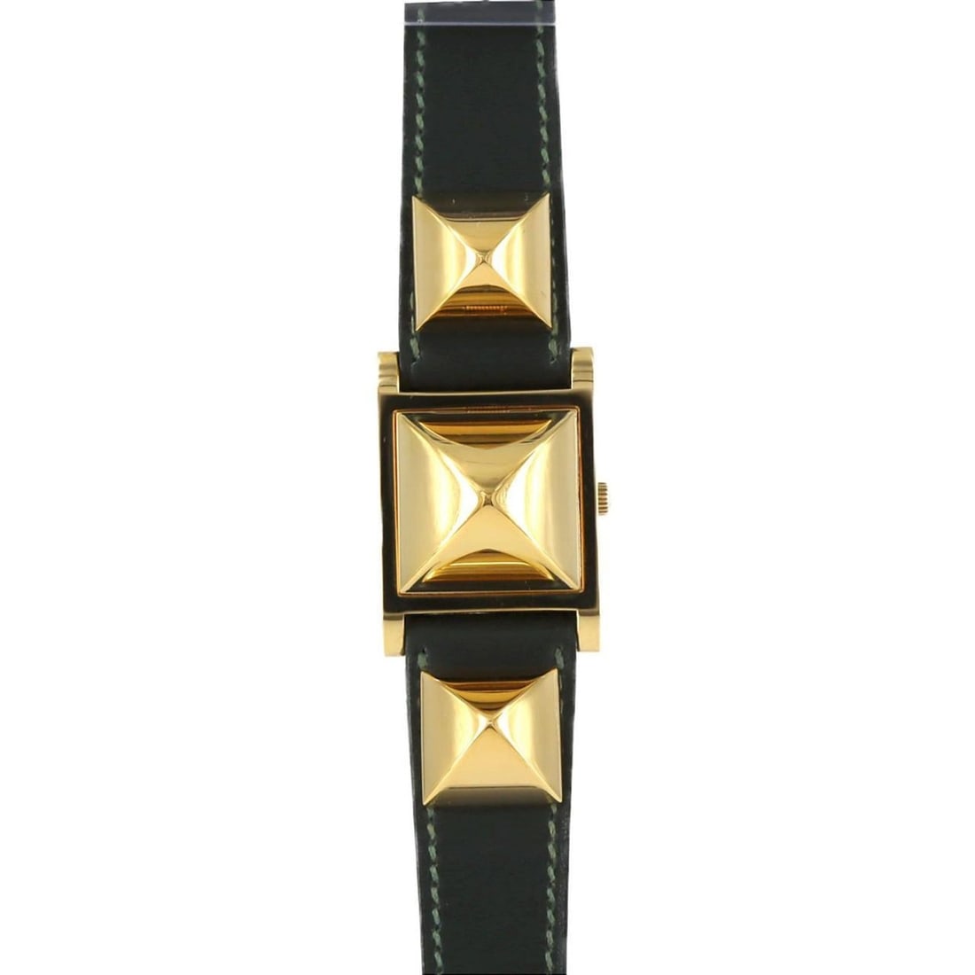 Hermès Medor GP Quartz Watch: --- Catalog ---Category: SizeCase Diameter: 23mm / 0.91''Category: DesignType: WristwatchGender: WomenColor (Dial): WhiteMaterial (Case): Gold platedCategory: GeneralBrand: HermesCategory: MovementMov