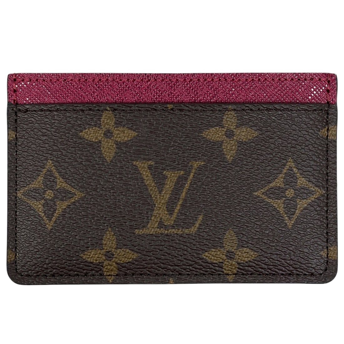 Louis Vuitton Porte Carte Sample Business Card Case/Pass Case Monogram Brown Fuchsia M60703 Women's: --- Catalog ---Category: DesignType: Business card caseColor: Brown, FuchsiaGender: WomenMaterial: Monogram Category: GeneralLine: MonogramBrand: Louis VuittonCategory: Physical PropertiesSize (HxWxD)