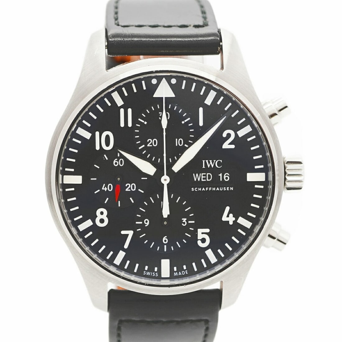 IWC Schaffhausen Pilot IW377709 Men's Black Dial Watch (1 of 12)