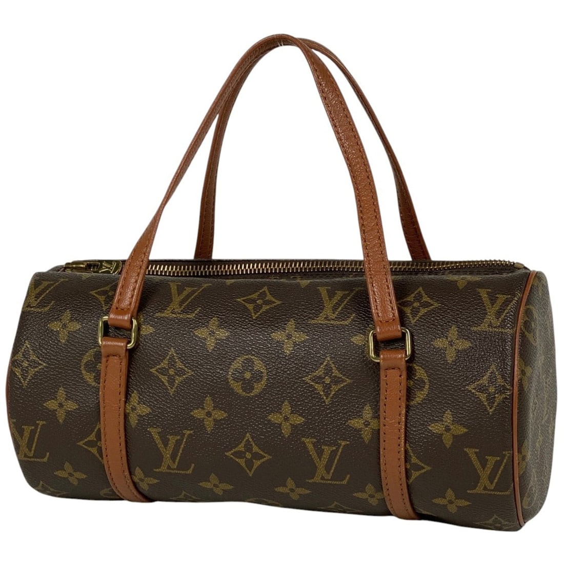 Louis Vuitton Papillon 26 Cylindrical Handbag (Old/Previous Model) Monogram Brown M51366 Women's (1 of 11)