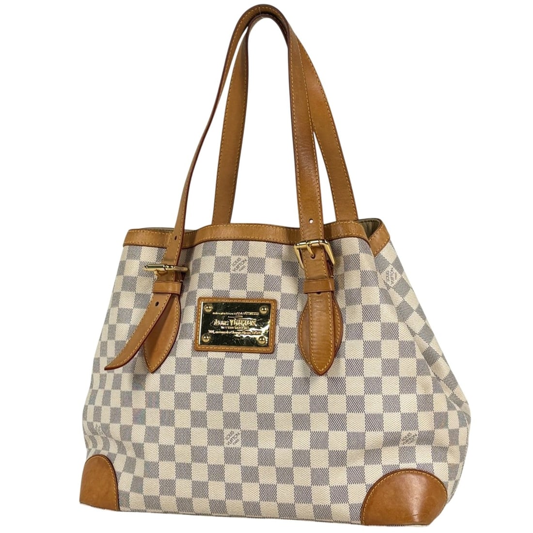 Louis Vuitton Hampstead MM Handbag, Shoulder Bag, Tote Damier Azur, White, N51206, Women's: --- Catalog ---Category: SizeSize (HxWxD): 28cm x 34cm x 17cm / 11.02'' x 13.38'' x 6.69''Category: DesignType: Handbag, Shoulder bag, Tote bagColor: WhiteGender: WomenMaterial: Damier Azur Category: