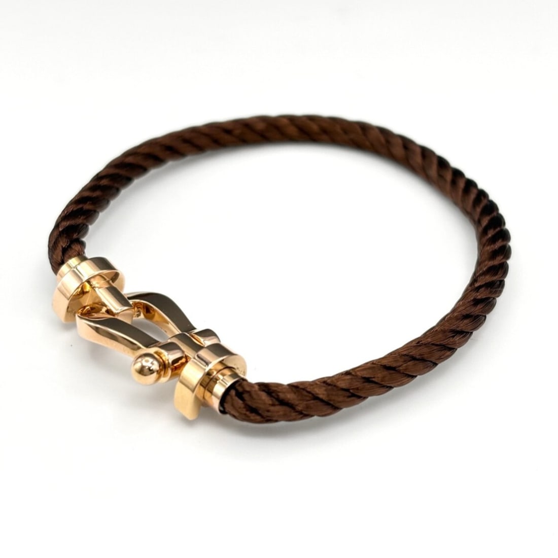 Fred Force 10 Bracelet in PG Pink Gold, LM Large Model, 750, Women's: --- Catalog ---Category: SizeLength: 16.5cm / 6.49''Category: DesignType: Charm braceletGender: WomenMaterial: Pink gold (18K)Category: GeneralBrand: Fred--- Item List ---Section: ConditionRanking: Ra